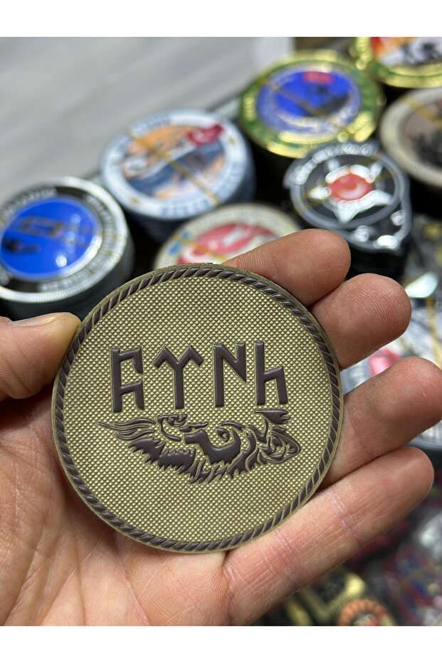 3D Laser Cutting Back Velcro Patch with "F t N H" Lettering
