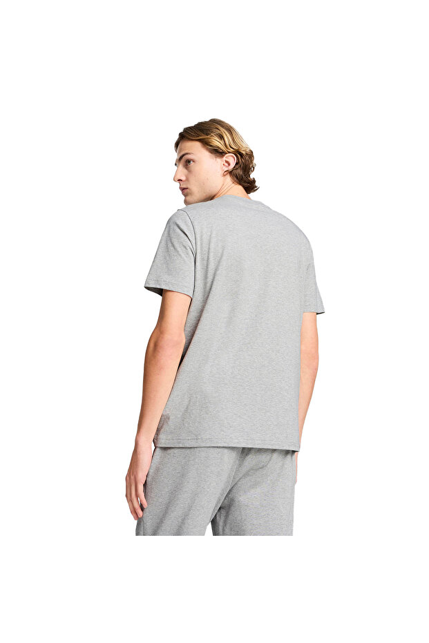 Essentials Elevated Erkek Gri Günlük Stil T-Shirt 69089304 - 2