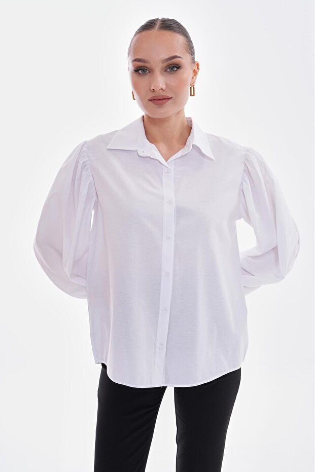 Balonlu Kol Gömlek - 3