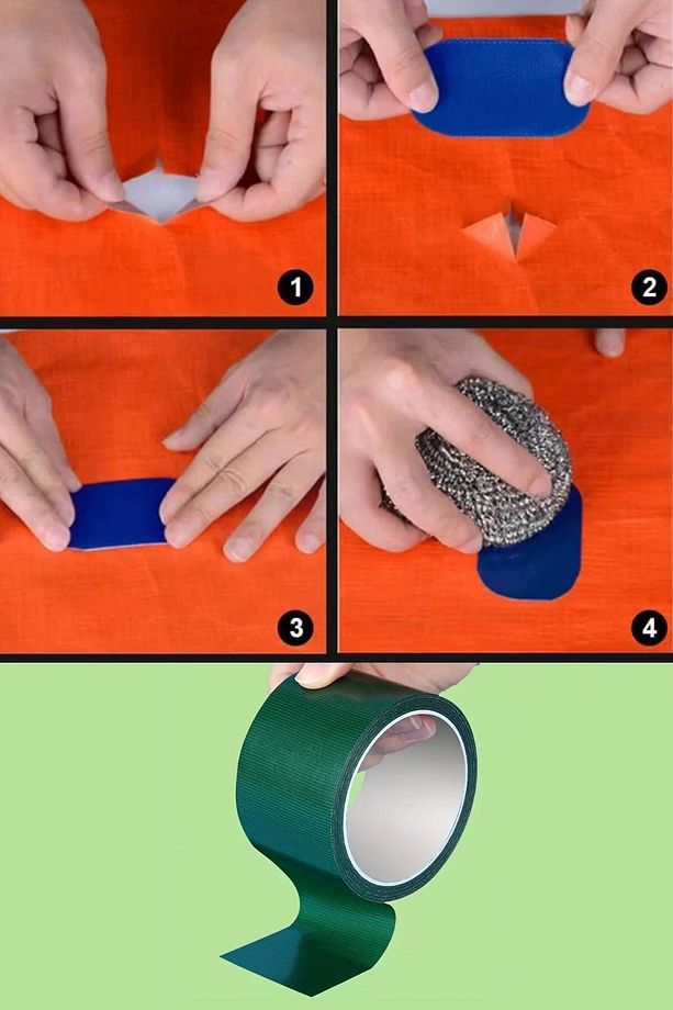 ® 5 cm x 5 mt. Yapışkanlı  Çadır Tente Hortum Tamir Bandı - 5