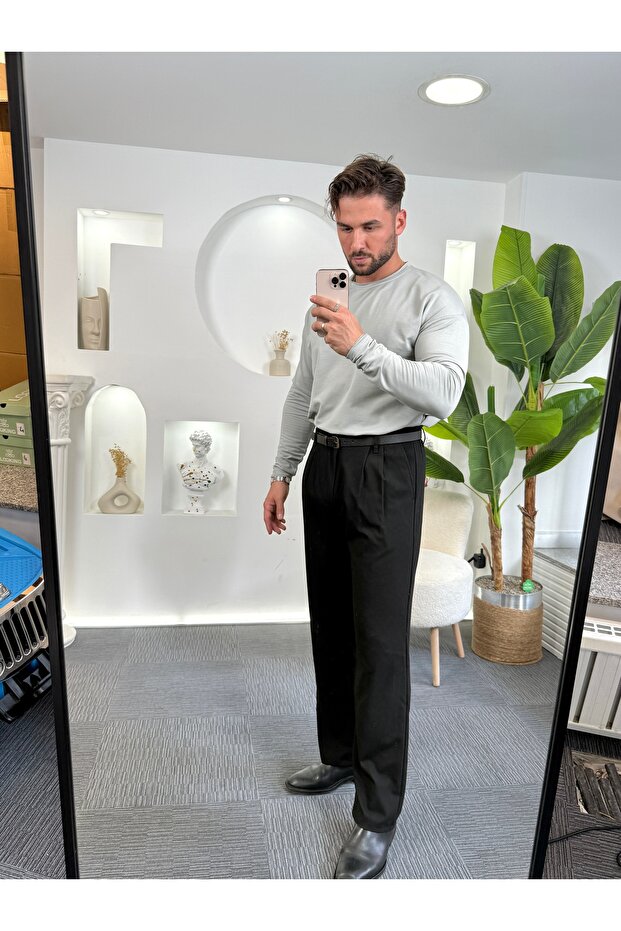 Beyaz Basic Regular Fit Badi - 6