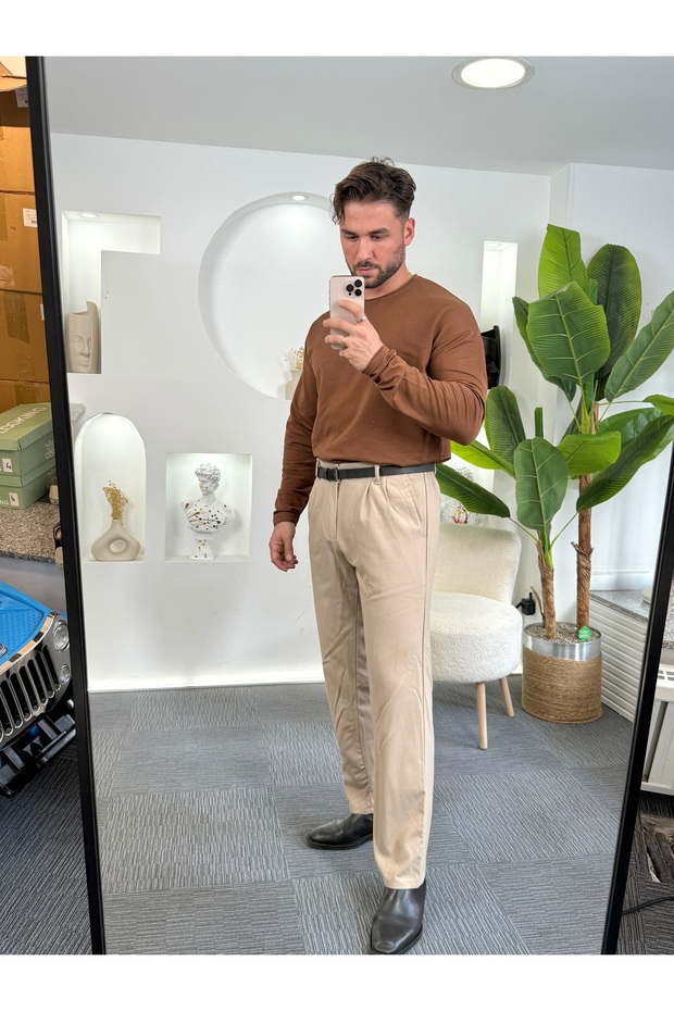 Beyaz Basic Regular Fit Badi - 3