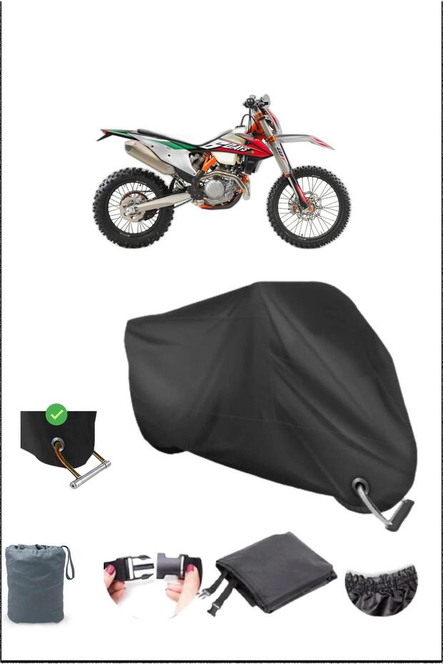 قماش القنب الأسود KTM 500exc المتين المتوافق مع قفل الدراجة النارية المقاوم للماء
