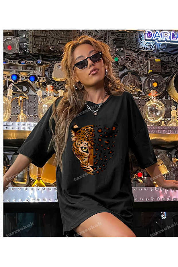 سويت شيرت بطبعة جلد الفهد موديل 2 - 1