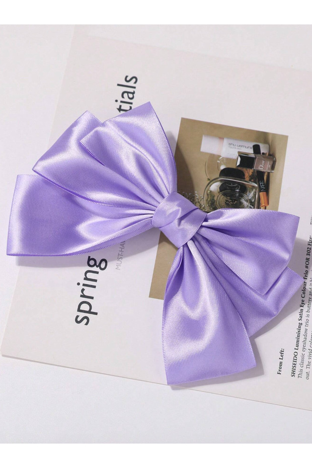 مشبك فيونكة أوتوماتيكي من الساتان بطبقة مزدوجة - 3