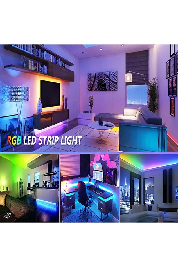 Jv-0213 Rgb Led Tak Çalıştır 5 Mt Blackboard Işık Yapışkanlı Renkli Led Işık - 3