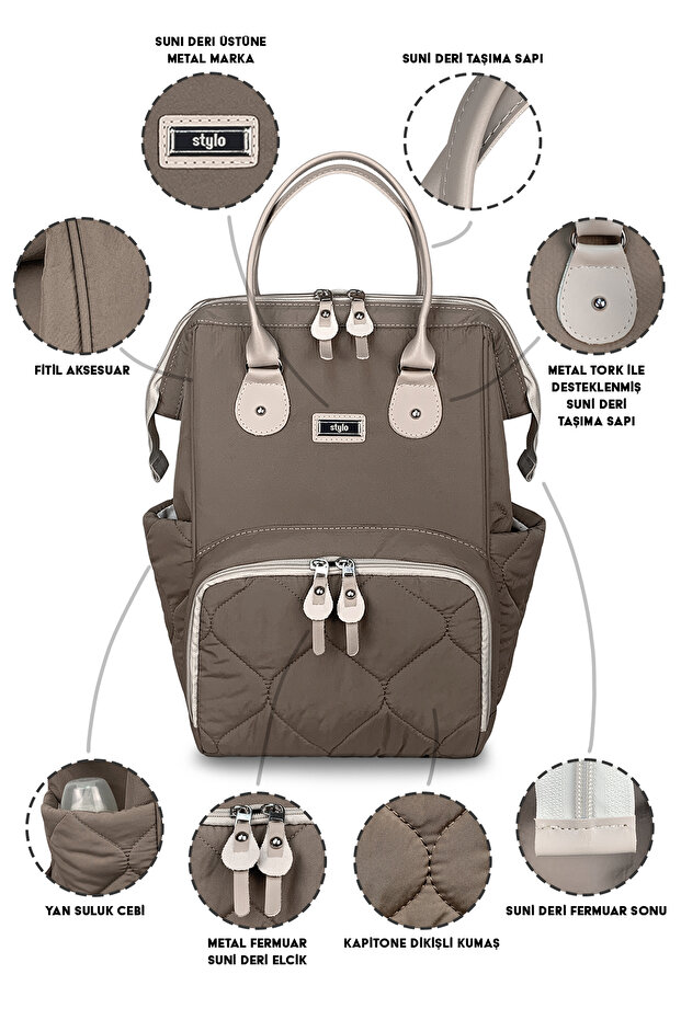 Millennium X Pro Vizon Takım Kadın Bebek Bakım Sırt Ve Omuz Çantası - 4