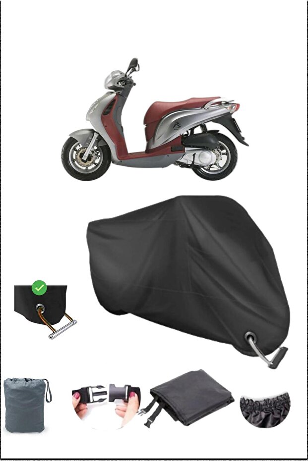 قماش القنب الأسود للدراجات النارية Honda Ps150i المتين المتوافق مع القفل المقاوم للماء