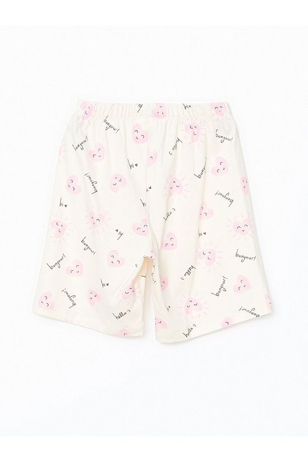 LCW Kids Gömlek Yaka Kız Çocuk Şortlu Pijama Takımı - 7