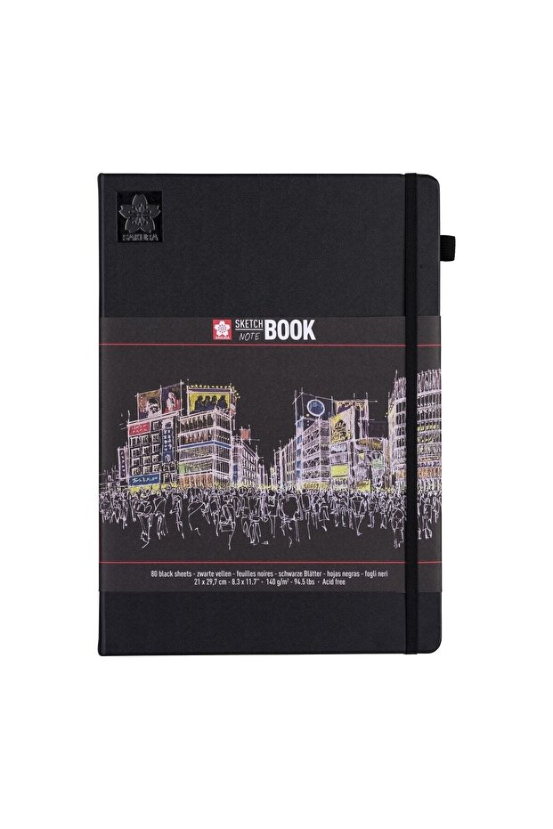 Sketchbook Black Paper 21 X 30 cm 140 Gr
