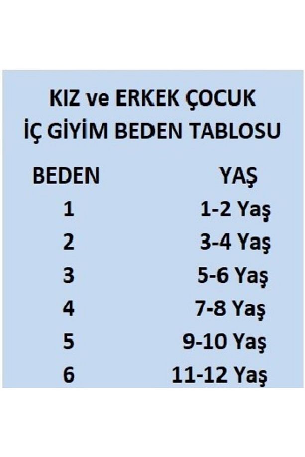 Tutku Erkek Çocuk Renkli Elastan Empirme Atlet (6 ADET) - 4
