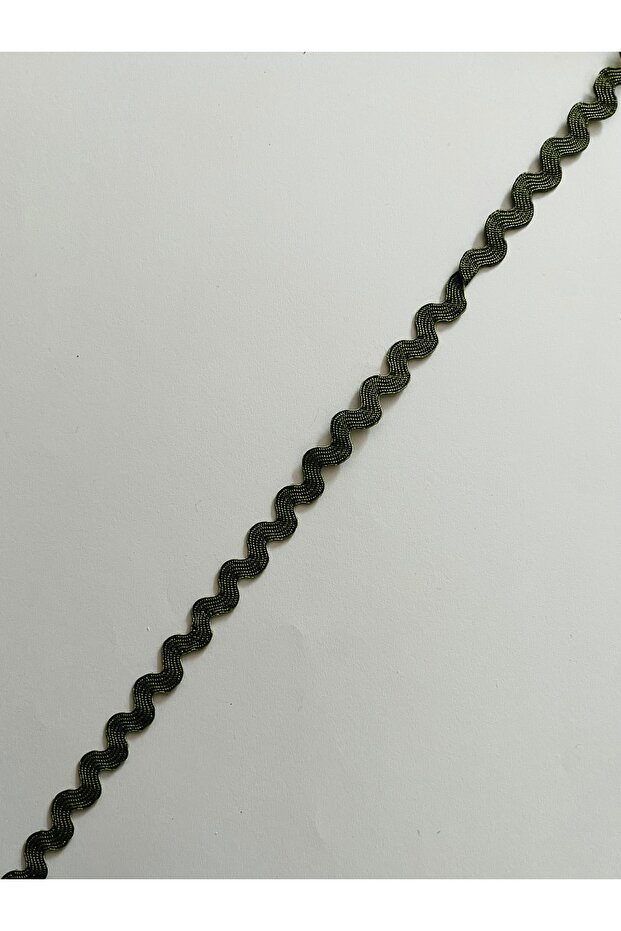 حجر الماء، شريط زخرفي. 1 سم × 10 أمتار. كاكي.
