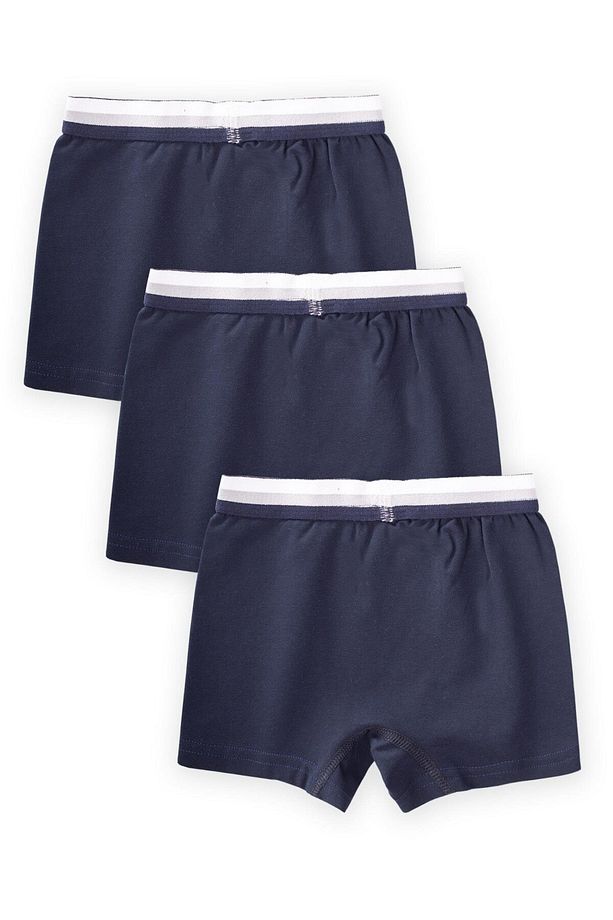 Üçlü Erkek Boxer Set 2-9 Yaş Lacıvert - 2
