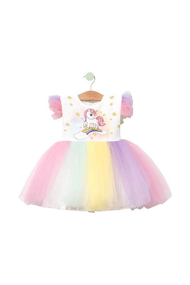 Ünicorn Abiye Çocuk Elbise 1/4 Yaş - 1