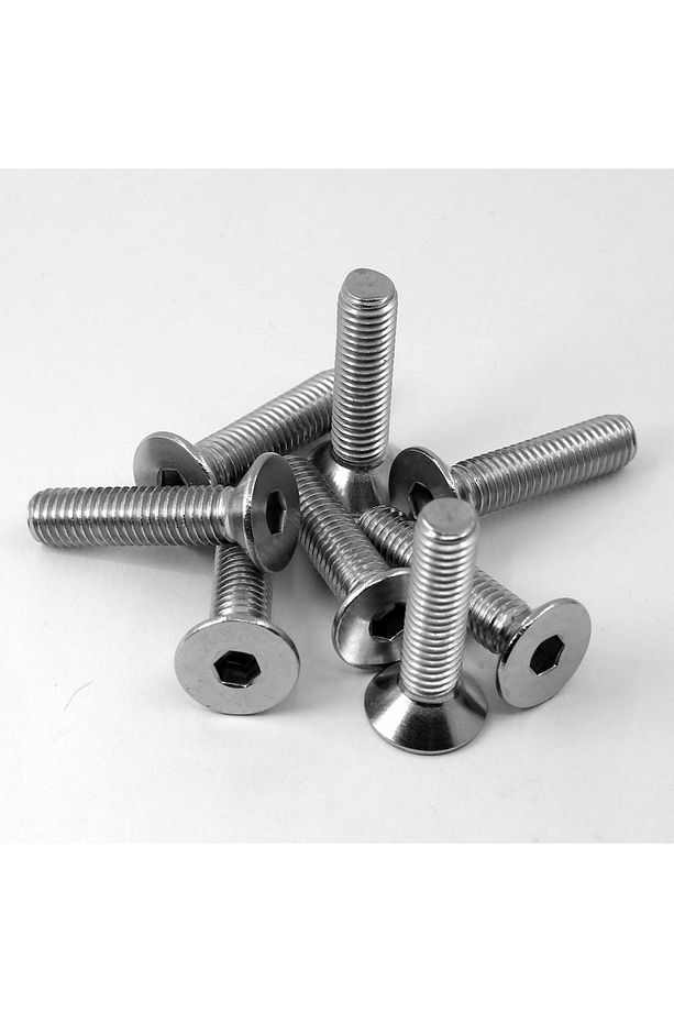 Havşa Başlı inox imbus 10.9 DIN 7991 A2 Paslanmaz Çelik Civata M4x20 mm 20 Adet - 7