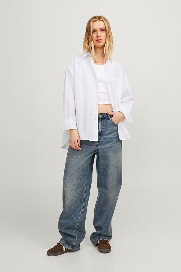 Kadın Basic Oversize Poplin Gömlek - Jamie - 7