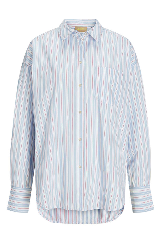 Kadin Basic Oversize Poplin Gömlek - Jamie - 7