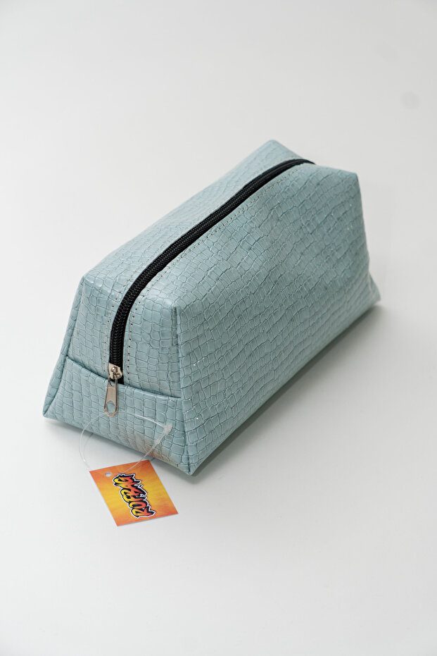 حقيبة مكياج بنمط التمساح - 3
