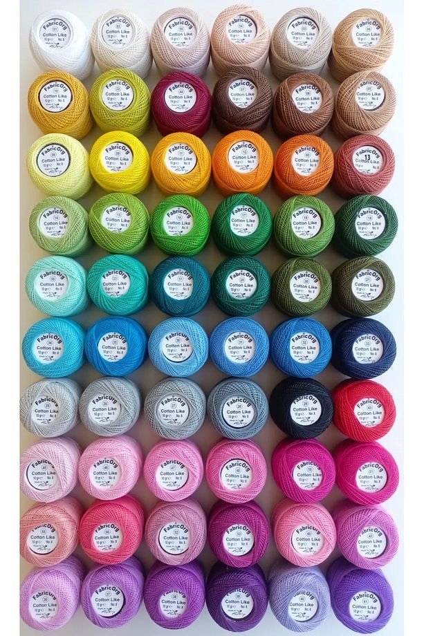 Cotton Like Etamin-kanaviçe Iplik (10 GR-NO8 İP) - TEK YUMAK - 4 Numaralı Renk - 3