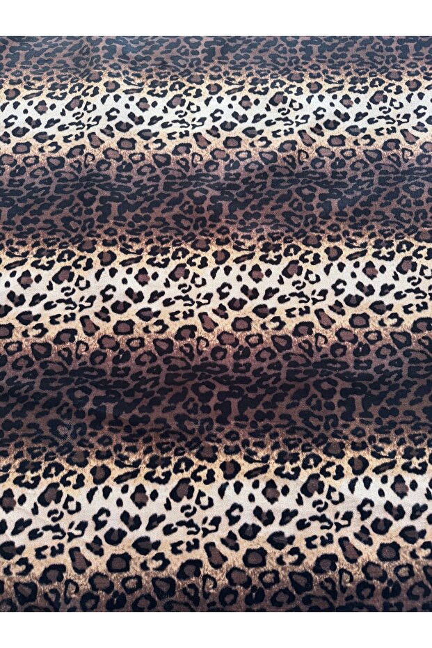 Leopar desenli döşemelik kumaş - 2