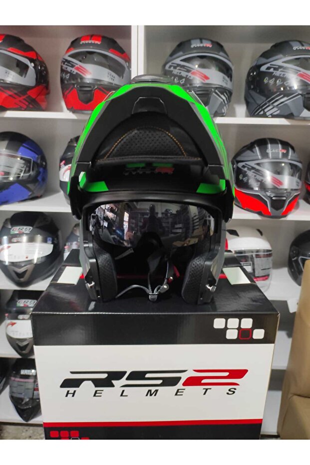 Çene Açılır Güneş Vizörlü Kask - 5
