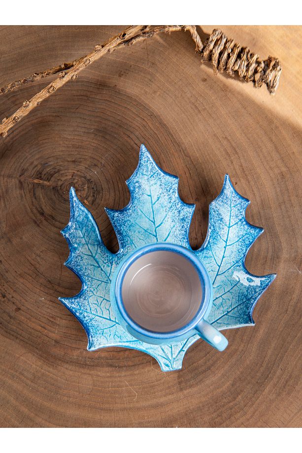 Çınar Handmade Kahve Fincanı Mavi -150 ml. - 6
