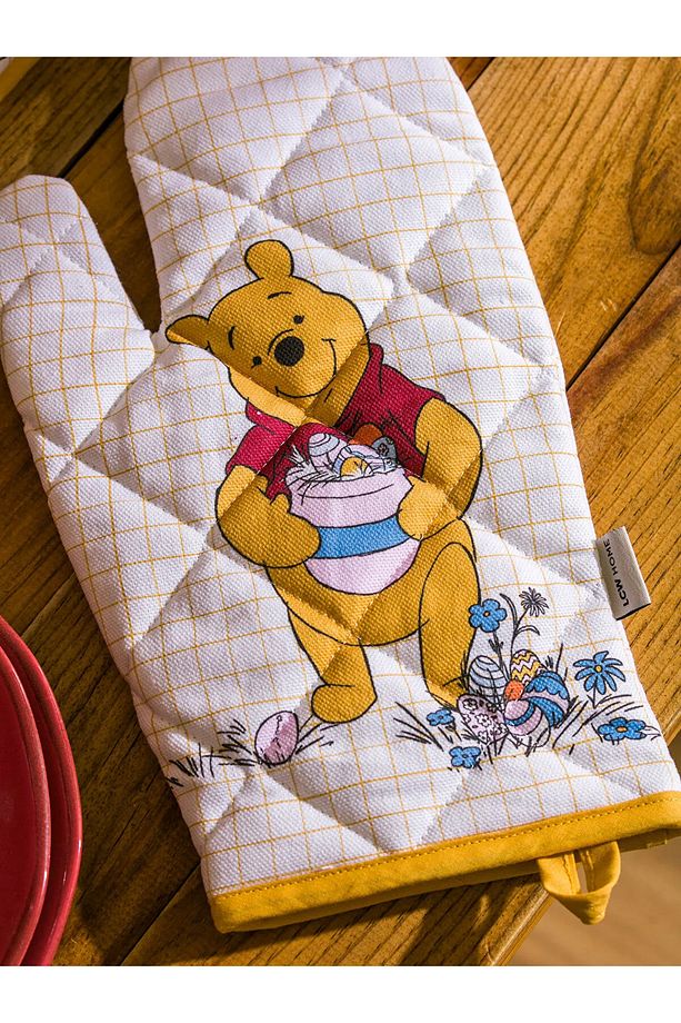 LCW HOME Karışık Winnie the Pooh Baskılı Fırın Eldiveni ve Tutaç - 4