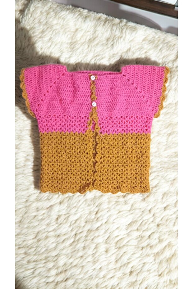Knitted Cheerful Colorful Baby Cardigans 0-3 Months