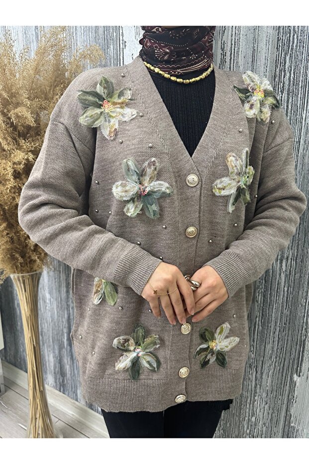 Çiçekli hırka - 3