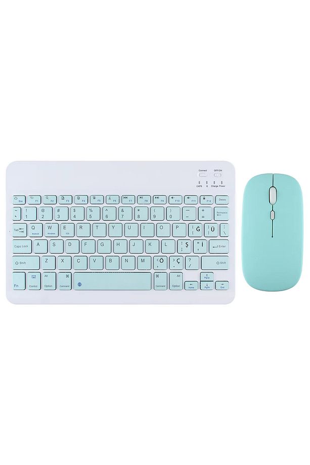 Samsung Galaxy Tab S9 FE Plus X610 12.4 '' İle Uyumlu Bluetooth Özellikli Klavye Mouse Set - 1