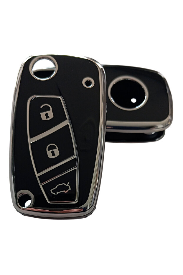 Linea Fiorino Nemo Bipper - حافظة متوافقة مع جهاز التحكم عن بعد مع نسيج نانو سيليكون، أسود فضي