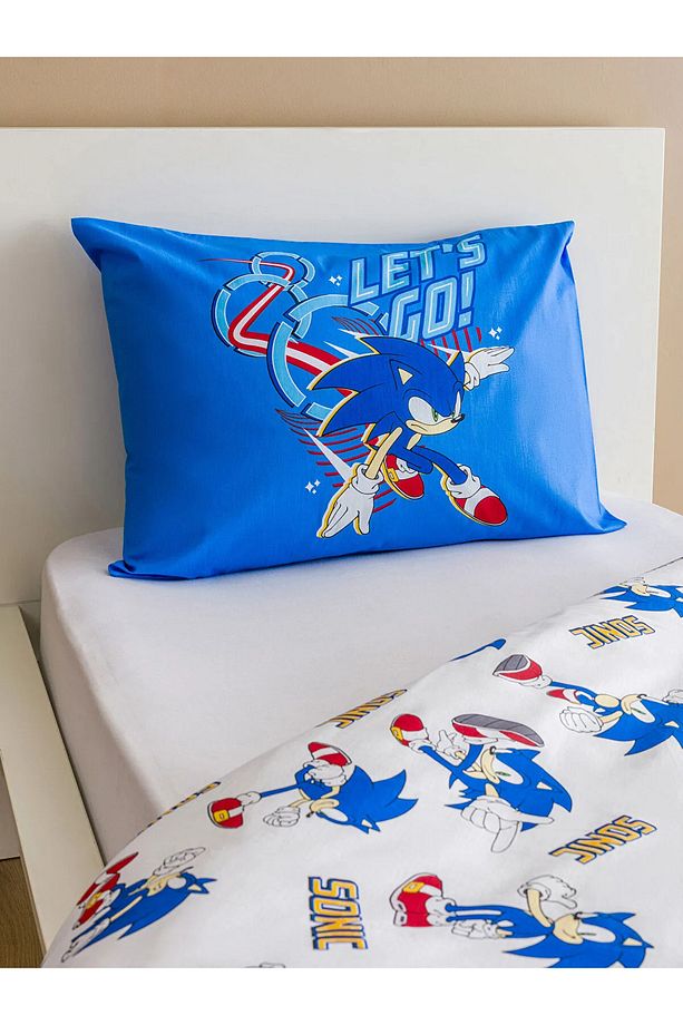 LCW HOME Karışık Sonic Baskılı Pamuklu Çocuk Tek Kişilik Nevresim Seti - 3