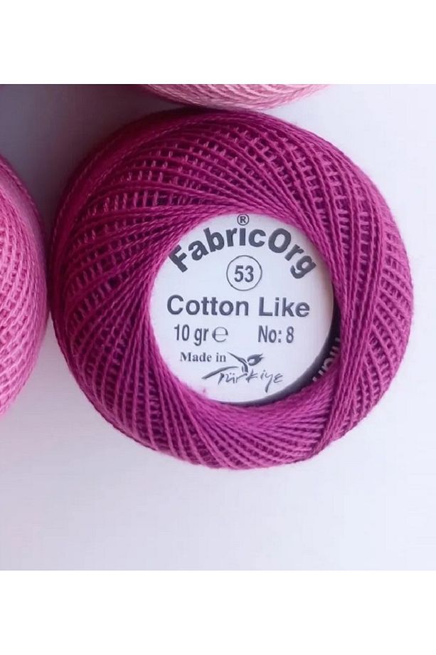 Cotton Like Etamin-kanaviçe Iplik (10 GR-NO8 İP) - TEK YUMAK - 53 Numaralı Renk - 1