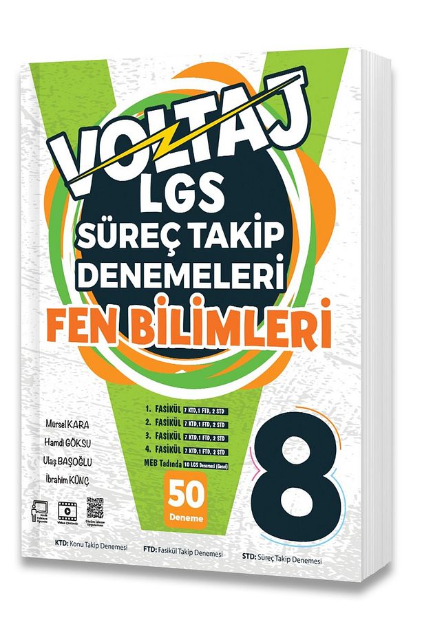 8.SINIF VOLTAJ FEN BİLİMLERİ LGS SÜREÇ TAKİP DENEMELERİ - 1