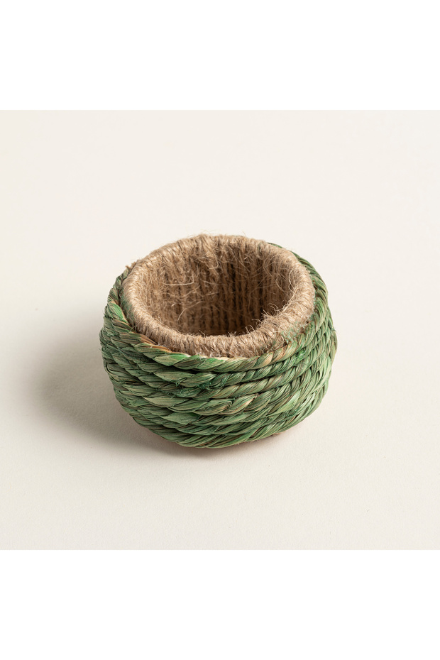 Khanpur Green Seagrass - Jute Napkin Ring 5 cm