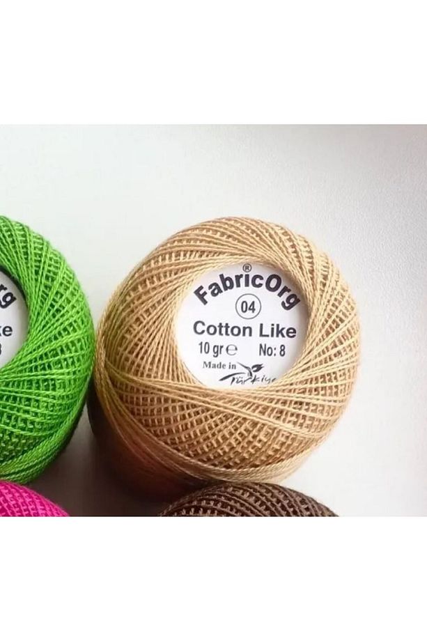 Cotton Like Etamin-kanaviçe Iplik (10 GR-NO8 İP) - TEK YUMAK - 4 Numaralı Renk - 2