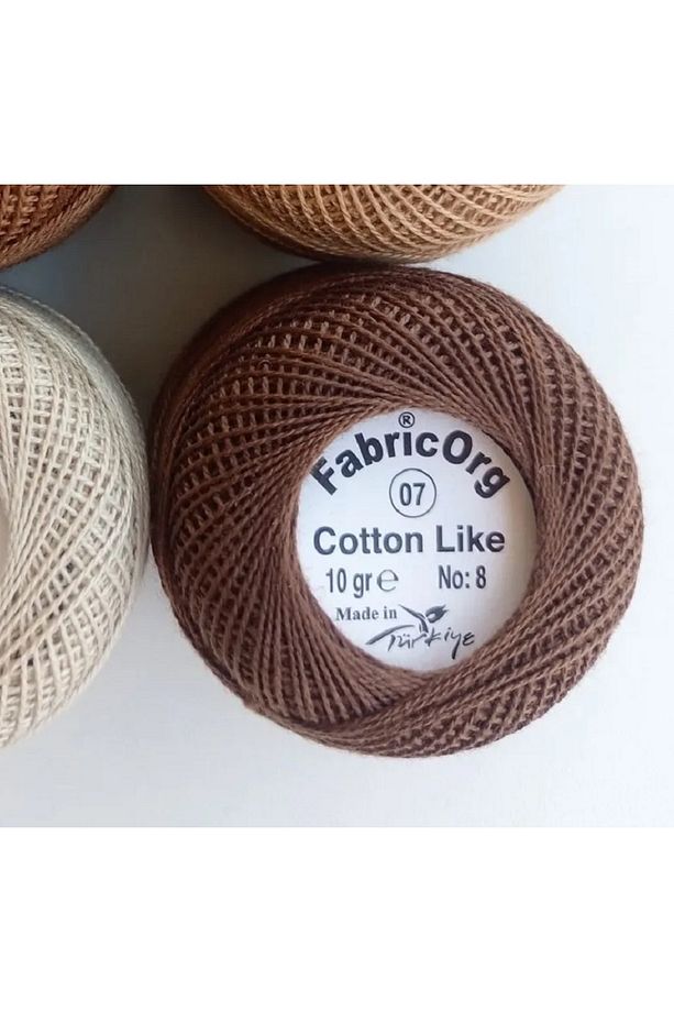 Cotton Like Etamin-kanaviçe Iplik (10 GR-NO8 İP) - TEK YUMAK - 7 Numaralı Renk - 2