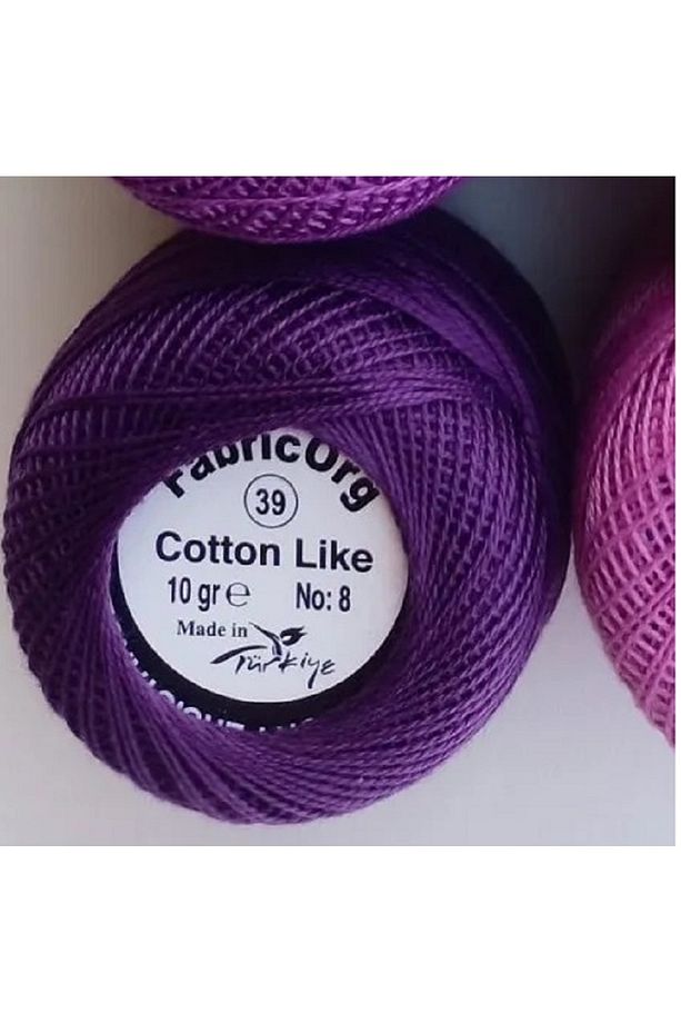 Cotton Like Etamin-kanaviçe Iplik (10 GR-NO8 İP) - TEK YUMAK - 39 Numaralı Renk - 2