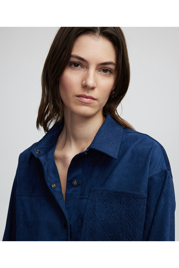 Monogram baskılı gömlek - 1