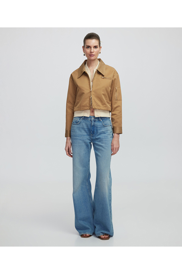 Çift parça görünüm mont - 6