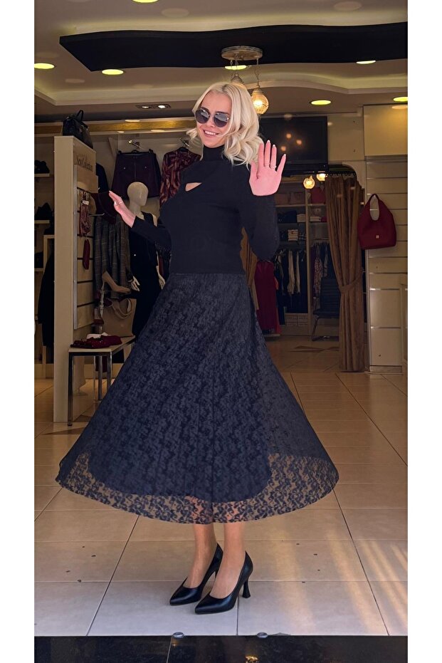 BALIKÇI YAKA DEKOLTELİ TRİKO - 2