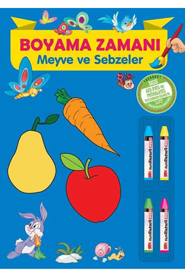 Coloring Time Fruits and Vegetables
