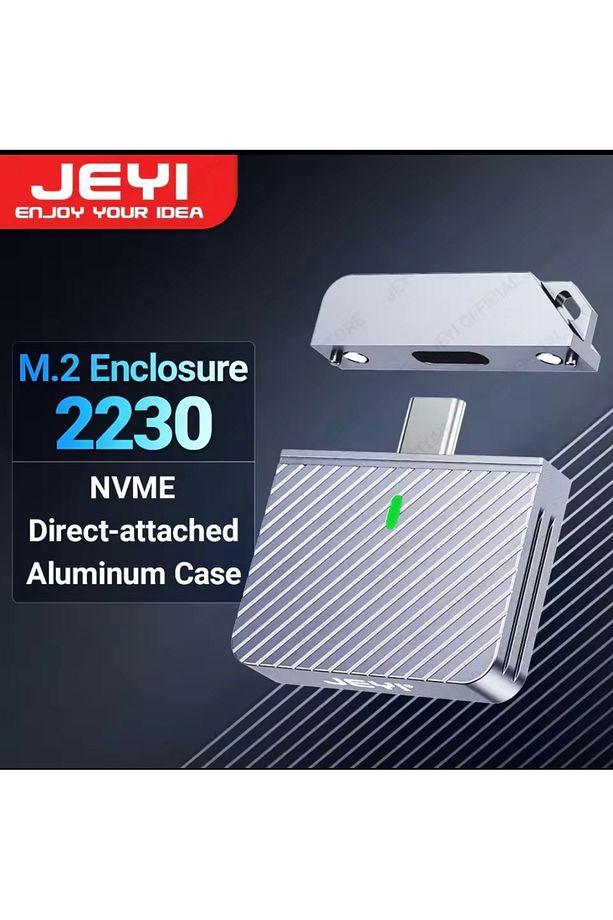 Jeyı Zebra 2230 M.2 Nvme Ssd Kutusu Type-c 3.2 10gbps Süper Hızlı Manyetik Mıknatıs Son Teknoloji - 1