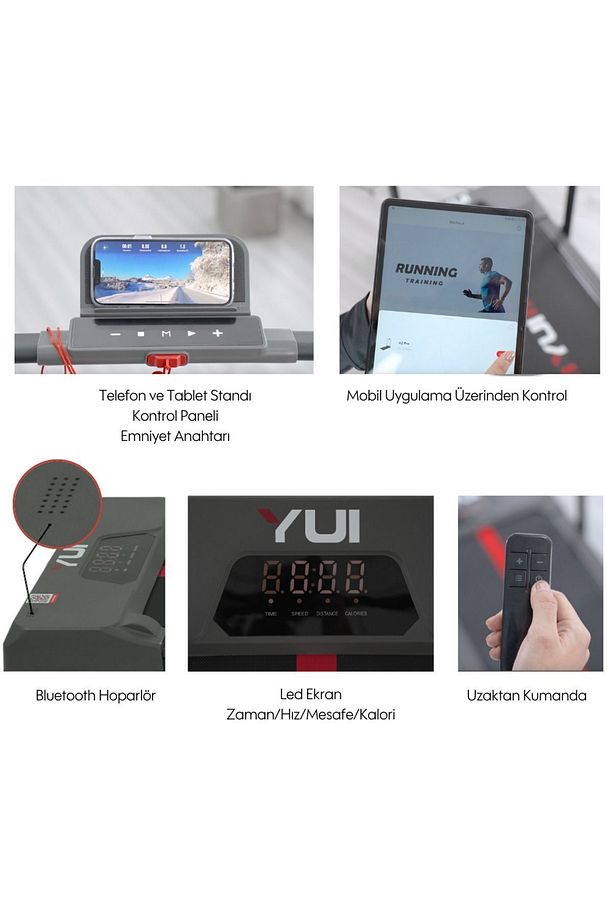 A2 Pro 2024 Model 12 Km Hız-120 Kg Taşıma Kapasitesi-bluetooth Hoparlör-akıllı Koşu Bandı-1.5 Hp - 4