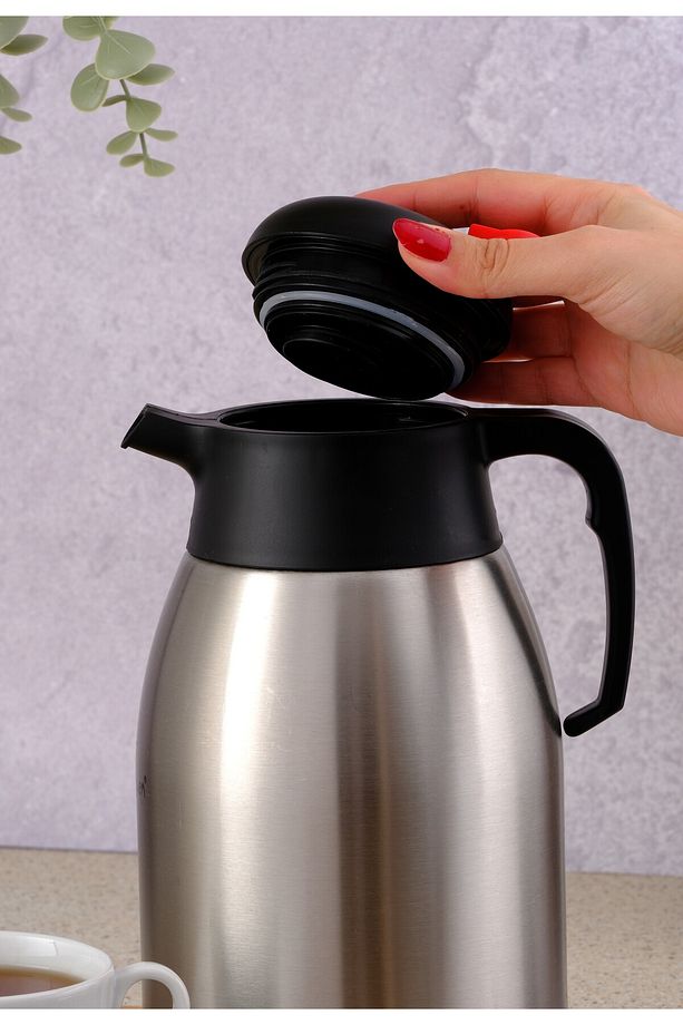 2 Litre Paslanmaz Çift Kat Çelik Çay Termosu - 1200a - 4