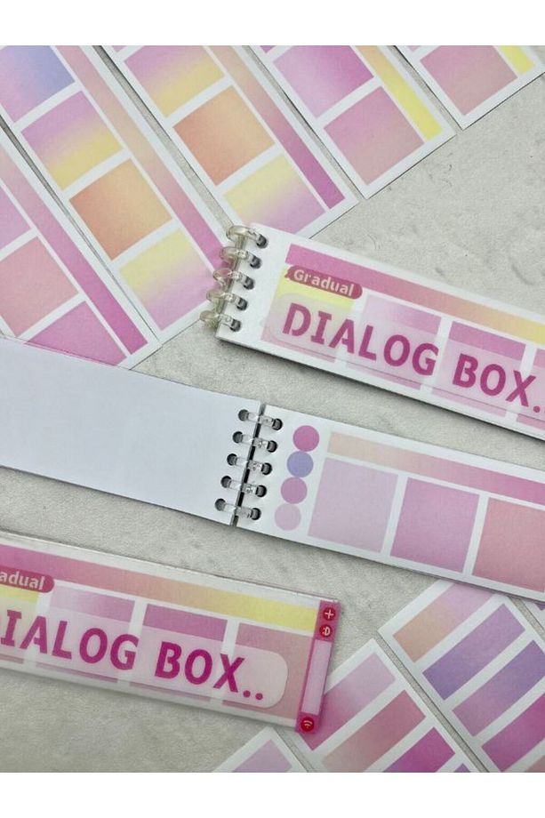 20 Yaprak Binderli Pembe Tonları Planlayıcı İndeks/İndex Sticker/Postit/Post-it - 6