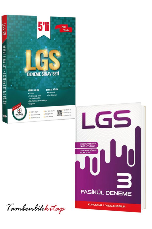 Özdebir Yayınları 8.Sınıf LGS 5+3 Deneme Seti - 3