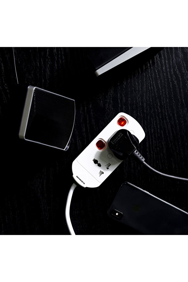 مقبس تمديد ثنائي الاتجاه بطول 2 متر، مادة نحاسية عالية الجودة - 3