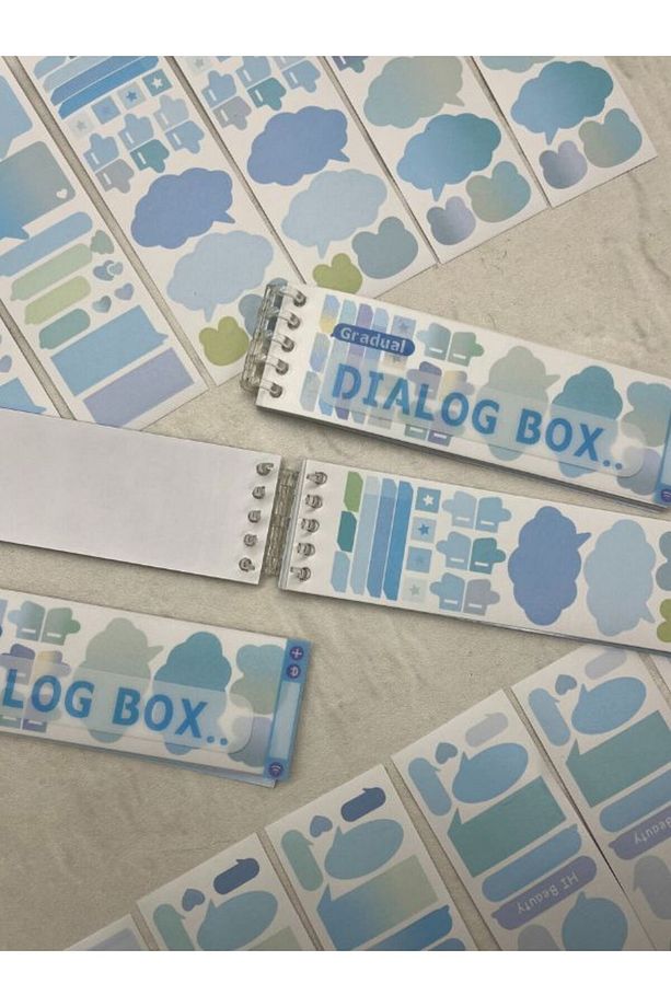 20 Yaprak Binderli Mavi Tonları Planlayıcı İndeks/İndex Sticker/Postit/Post-it - 6