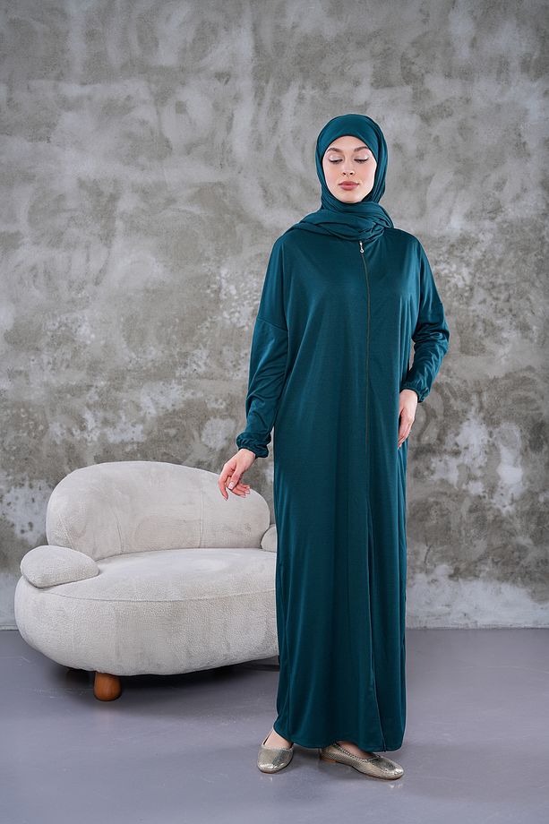 Şal Model Tek Parça Namaz Elbisesi - 2